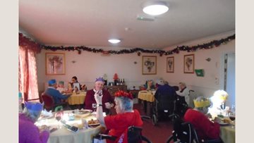 Christmas day at Manor House care home